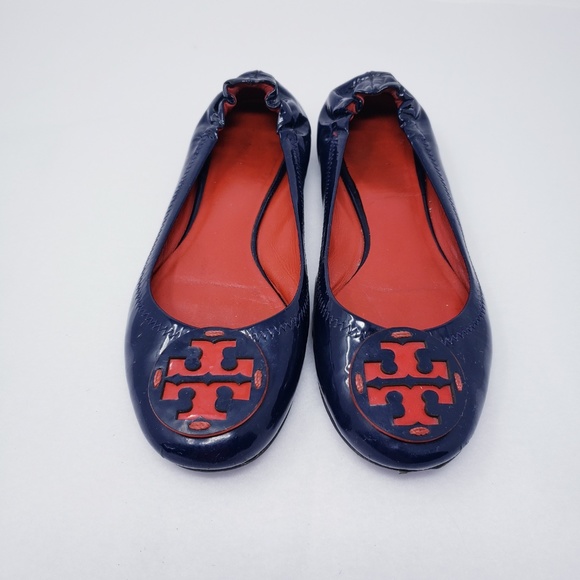 tory burch blue flats